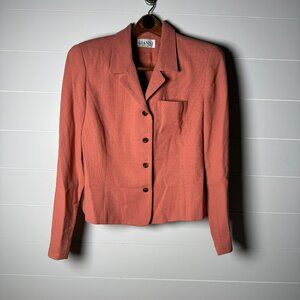 Vintage Gianni Sport Women's Blazer Size 14 Button Front Tailored Jacket